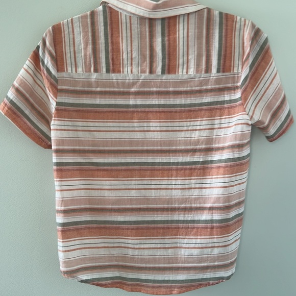 Multicolor Striped Blouse with Tie Front NWT - Picture 3 of 5